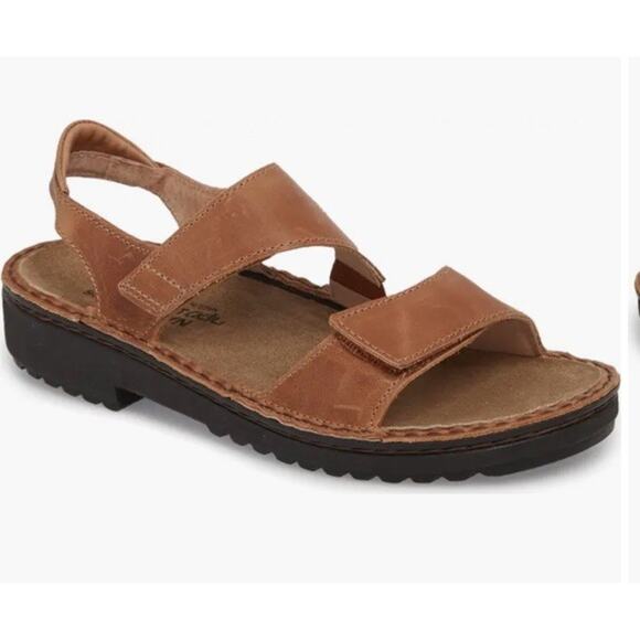 Naot Shoes - NAOT Enid Leather Sandals Adjustable Padded Straps Comfort Footbed Shoes Size 41
